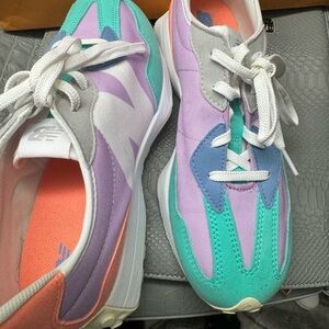 NEW BALANCE MENS 327 'DARK VIOLET SUMMER JADE'